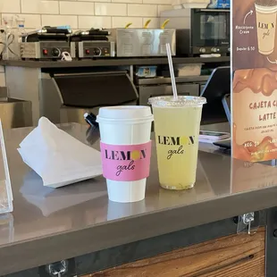 The delicious Gordita's in the bag  the coffee is de Olla &amp; the lemonade is Pearfection believe