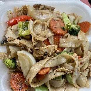 Pad Kee Mao with chicken