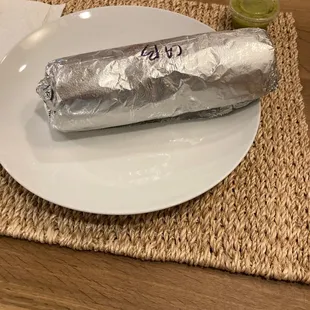 So I got a burrito.