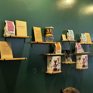Merch, adorable setting, delicious coffee