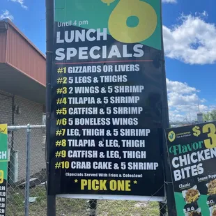 Lunch Specials