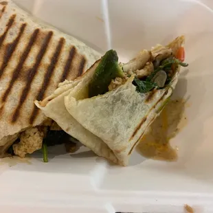 Vegan breakfast wrap.... so delicious!