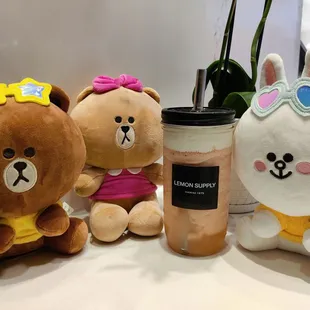 Watermelon Green Tea (blended) with Oat Milk foam