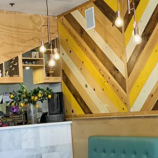 the interior of the restaurant