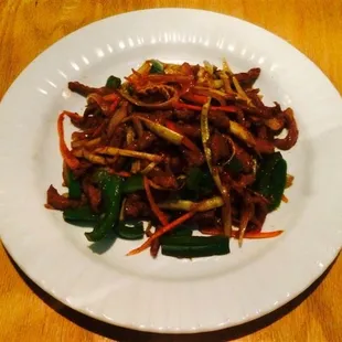 Shredded Pork with Bamboo Shoots.