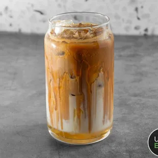 iced caramel latte