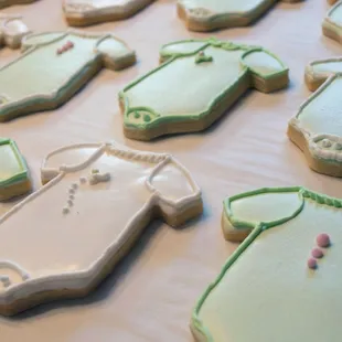 Onesie baby shower cookies