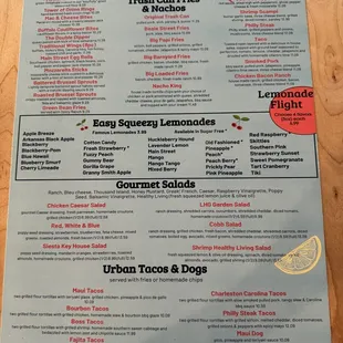 Menu (front)