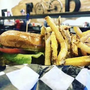 Route 66 Burger and fries