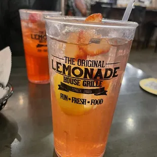 My strawberry, pineapple lemonade