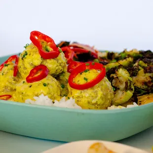 Roll into a short week with a Yellow Curry Chicken Meatball bowl for just $10 on 2/18.
Use code BOWLTUESDAY in-store, in the app.