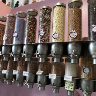 a variety of different flavors