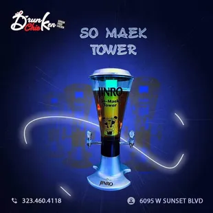 Soju beer tower