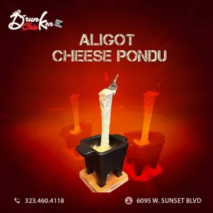 a cheese fondule being served