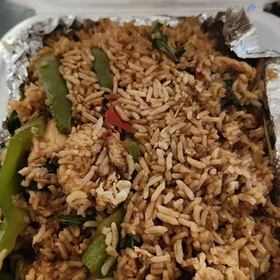 Spicy basil fried rice