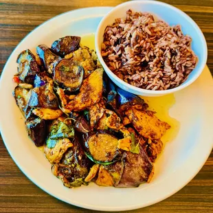 Garlic Eggplant with Chicken