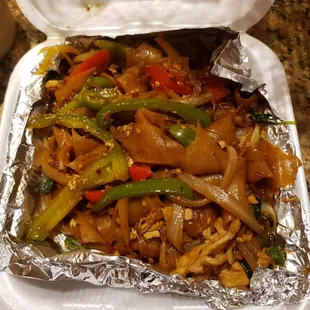 Drunken noodles