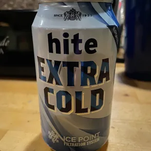 a can of hite extra cold