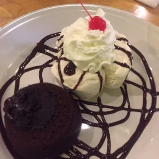 Chocolate Lava Cake with Ice Cream