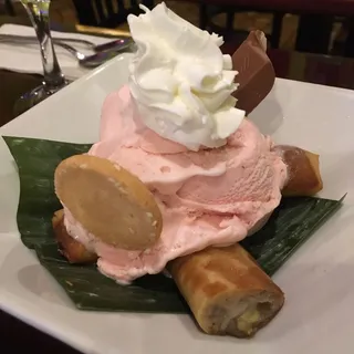Fried Banana with Ice Cream