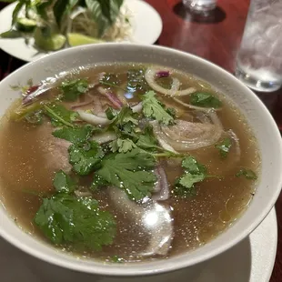 Pho Tai broth is amazing