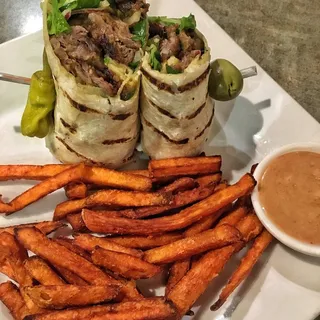 Lunch Beef Satay Wrap