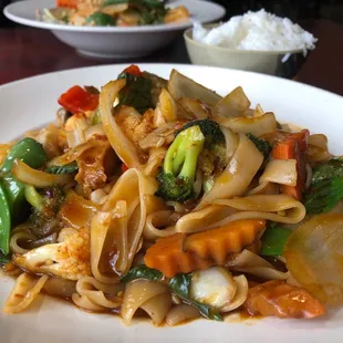 Drunken Noodles have heat!