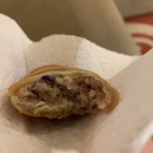 the inside of a sandwich