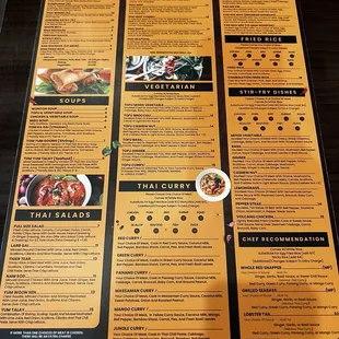 Menu Thai side