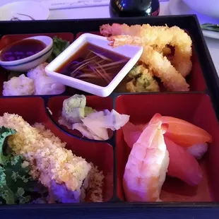 Bento box tempura