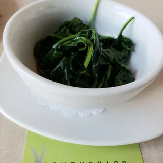 Wok Charred Spinach with Garlic