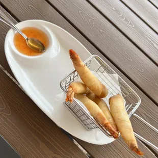 a bowl of dipping sauce