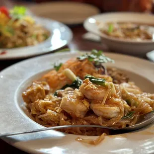 Pad Thai with shrimps