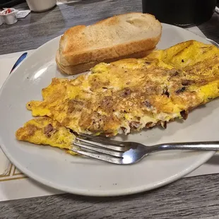 Bacon &amp; Swiss omelet