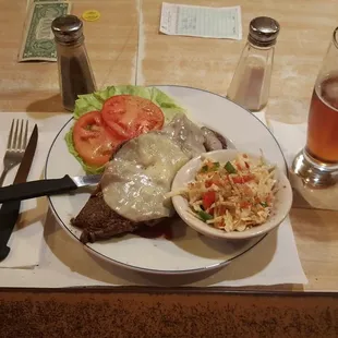 ROSE MAKES A AWESOME OPEN FACE STEAK SANDWICH!!