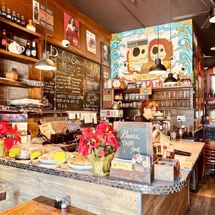 the interior of the restaurant