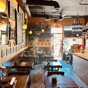 the interior of the restaurant
