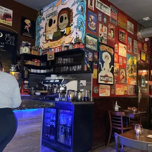 the interior of the restaurant
