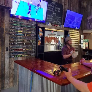 Bar and the tender...