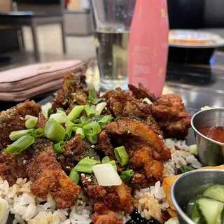 Garlic Furikake Chicken Bowl