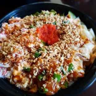 Too much dried garlic!! Otherwise tasty and delicious for a quick fix