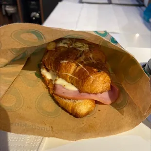 Ham and Cheese Croissant