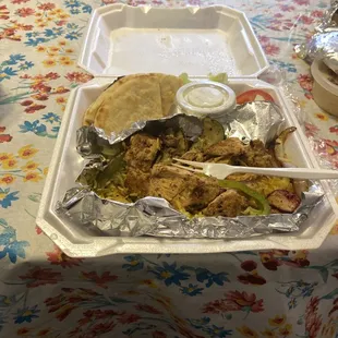 Grill veg and Chicken Shawarma plate