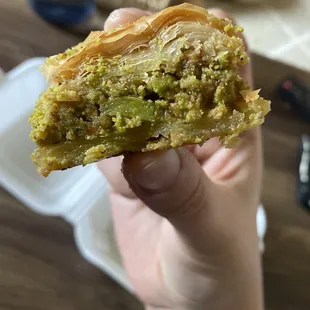 Inside of baklava...so insanely good!!