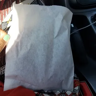 Bag for apple fritter