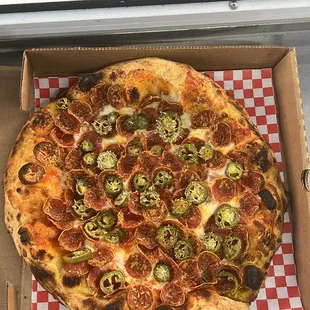 Pepperoni + jalapeños