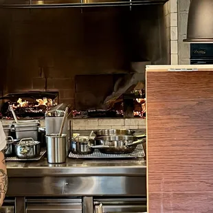 Their wood oven