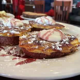Red velvet French toast