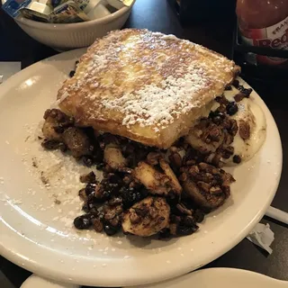 Banana Foster Stuffed French Toast