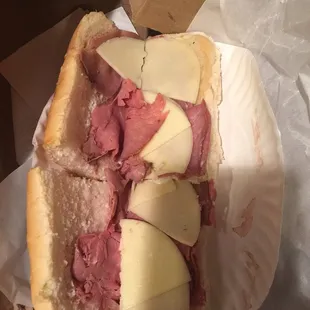 Their pathetic roast beef sub